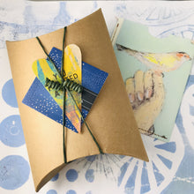 Load image into Gallery viewer, Gray Hand Talisman Zero Waste Tin Earrings