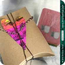 Load image into Gallery viewer, Pale Celadon White Dots Large Fan Recycled Tin Earrings