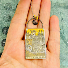 Load image into Gallery viewer, The Empress Tarot Tin Necklace