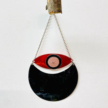 Load image into Gallery viewer, Midnight Crescent Orange Eye Talisman Wall Hanging