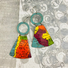 Load image into Gallery viewer, Peru &amp; Argentina Small Fans Tin Earrings