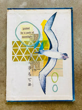 Load image into Gallery viewer, Guided By Moonlight   •  Collage on Upcycled Book Cover