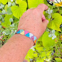 Load image into Gallery viewer, Multisector Upcycled Tesserae Tin Cuff