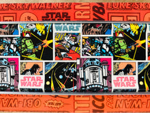 Load image into Gallery viewer, Star Wars Comic Pattern Chunky Horseshoes Zero Waste Tin Earrings