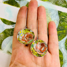 Load image into Gallery viewer, Big Roses Medium Basin Earrings