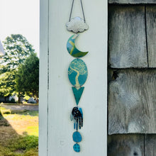 Load image into Gallery viewer, Mother Tree Blues Protective Eye Talisman Wall Hanging
