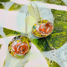 Load image into Gallery viewer, Big Roses Medium Basin Earrings