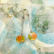 Load image into Gallery viewer, Little Zinnias Upcycled Tin Earrings