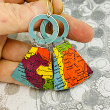 Load image into Gallery viewer, Peru &amp; Argentina Small Fans Tin Earrings