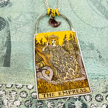 Load image into Gallery viewer, The Empress Tarot Tin Necklace