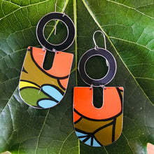 Load image into Gallery viewer, Vintage 70s Filofax Chunky Horseshoe Tin Earrings