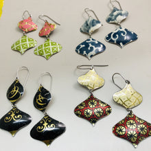 Load image into Gallery viewer, Mixed Modern Patterns Zero Waste Tin Earrings