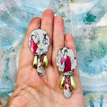 Load image into Gallery viewer, Scarlet Kimonos Tin Chandelier Earrings