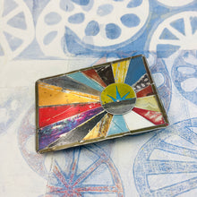 Load image into Gallery viewer, Retro Agave Starburst Upcycled Tesserae Tin Cuff