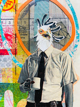 Load image into Gallery viewer, Pre Morning Coffee   •  Collage on Upcycled Book Cover