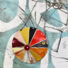 Load image into Gallery viewer, Desert Sunset Zero Waste Tin Color Wheel Necklace