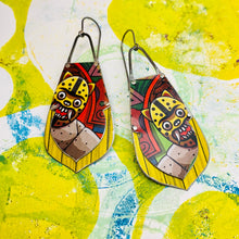 Load image into Gallery viewer, Mystical Jaguars Recycled Tin Earrings