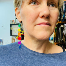 Load image into Gallery viewer, RESERVED Apple Upcycled Tin Earrings
