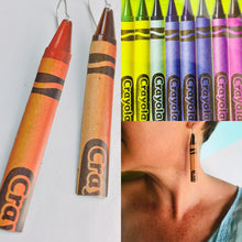 Load image into Gallery viewer, Crayola Crayons Zero Waste Tin Earrings