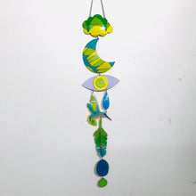 Load image into Gallery viewer, Hummingbird &amp; Yellows Protective Eye Talisman Wall Hanging