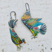 Load image into Gallery viewer, Fancy Pigeons Upcycled Tin Earrings
