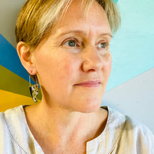 Load image into Gallery viewer, Soft Green Upcycled Tin Earrings