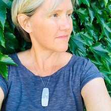 Load image into Gallery viewer, Silver Moon Mountain Concrete &amp; Tin Necklace