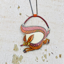 Load image into Gallery viewer, Fancy Fox Upcycled Tin Necklace
