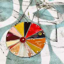 Load image into Gallery viewer, Desert Sunset Zero Waste Tin Color Wheel Necklace
