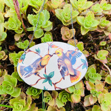 Load image into Gallery viewer, Finches &amp; Flowers Zero Waste Tin Oval Necklace