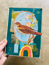 Load image into Gallery viewer, He Fortelleth •  Collage on Upcycled Book Cover