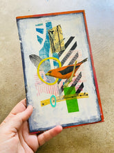 Load image into Gallery viewer, A Wild Mind   •  Collage on Upcycled Book Cover