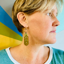 Load image into Gallery viewer, Wheat Berry Upcycled Tin Earrings