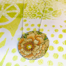 Load image into Gallery viewer, Vintage Pink Blossom Zero Waste Tin Necklace