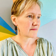 Load image into Gallery viewer, Starry Windows Upcycled Tin Earrings