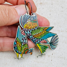 Load image into Gallery viewer, Fancy Pigeons Upcycled Tin Earrings