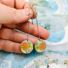 Load image into Gallery viewer, Little Zinnias Upcycled Tin Earrings