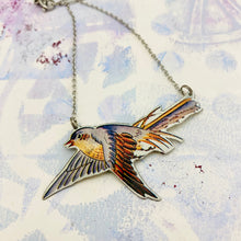 Load image into Gallery viewer, Songbird in Flight Upcycled Tin Necklace