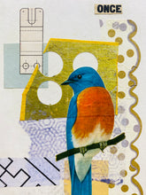 Load image into Gallery viewer, Once   •  Collage on Upcycled Book Cover