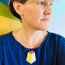 Load image into Gallery viewer, Edifice 2 Upcycled Tin Brooch/Necklace