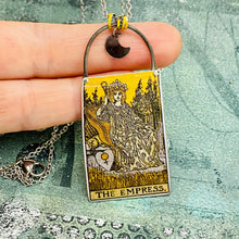 Load image into Gallery viewer, The Empress Tarot Tin Necklace