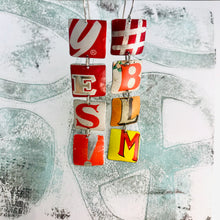 Load image into Gallery viewer, YES! #BLM Upcycled Tiny Typography Earrings