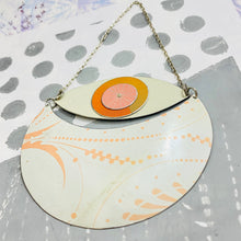 Load image into Gallery viewer, Pink on White Crescent Eye Talisman Wall Hanging