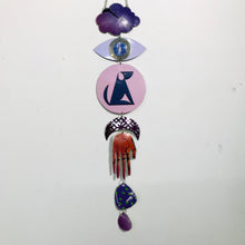 Load image into Gallery viewer, Purples &amp; Pup Protective Eye Talisman Wall Hanging