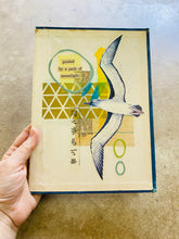 Load image into Gallery viewer, Guided By Moonlight   •  Collage on Upcycled Book Cover