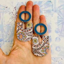 Load image into Gallery viewer, Dusty Lilac Chunky Horseshoe Tin Earrings