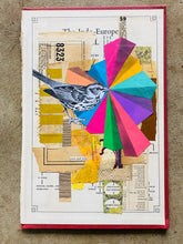 Load image into Gallery viewer, Pure And Holy   •  Collage on Upcycled Book Cover