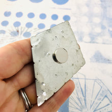 Load image into Gallery viewer, Octahedron Upcycled Tin Brooch