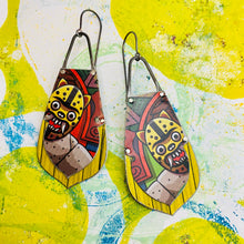 Load image into Gallery viewer, Mystical Jaguars Recycled Tin Earrings