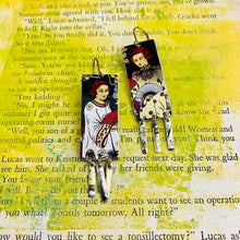 Load image into Gallery viewer, Silk Sisters Windows Upcycled Tin Earrings